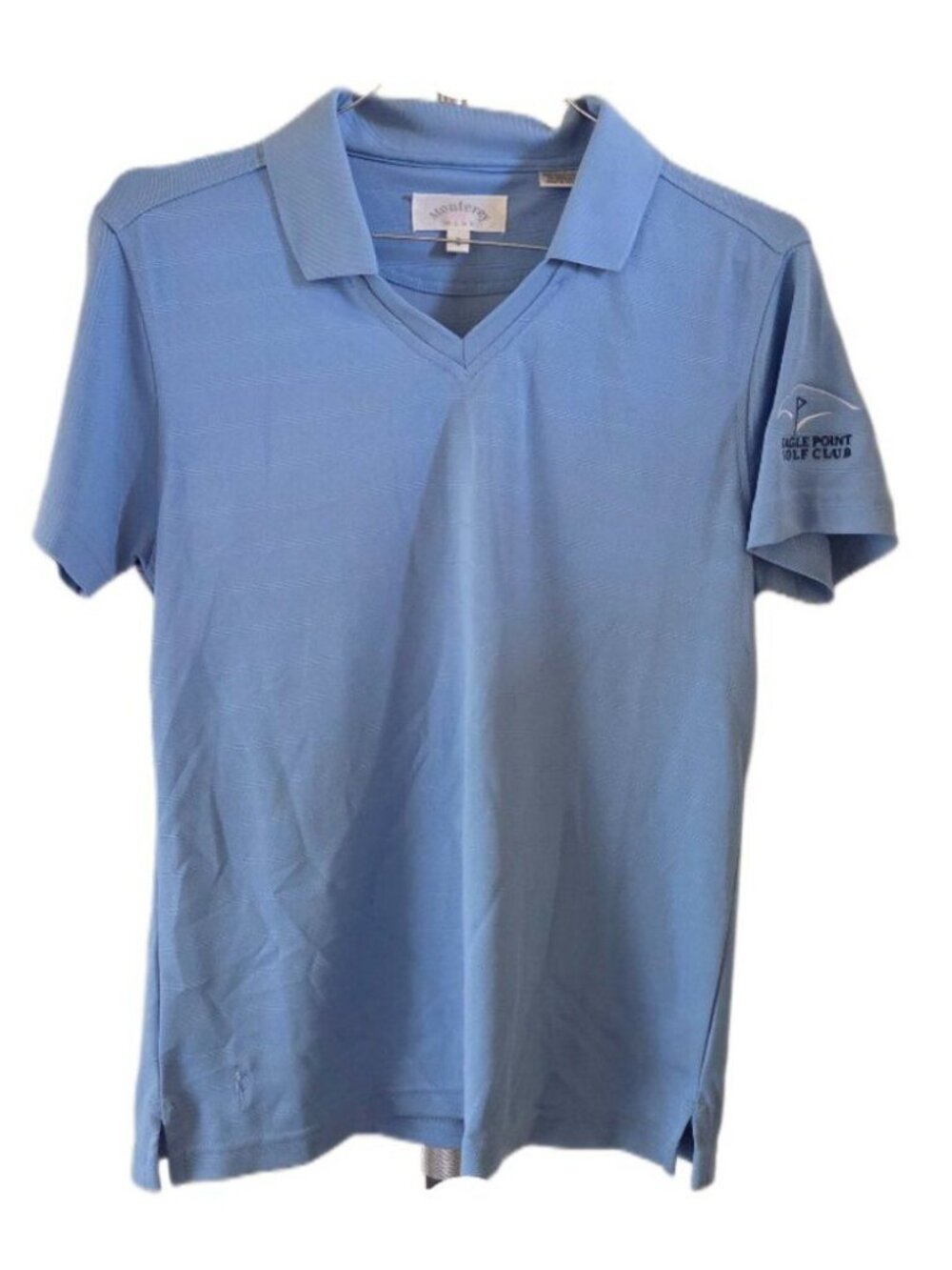 Monterey Club Light Blue Women's Polo with Embroidered Logo